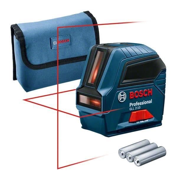 Bosch Professional GLL 2-10 -linjalaser - 10 metrin kantama - 0601063L00 musta, Sininen, Punainen