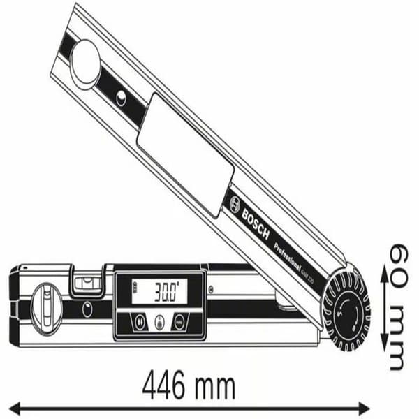 Digital vinkelmåler GAM 220 Professional - BOSCH - 0601076500