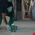Miniatyrbild 5 av 8: Lasernivå horisontell och vertikal 16-linjers 4D grön digital display med 2 batterier och stativ