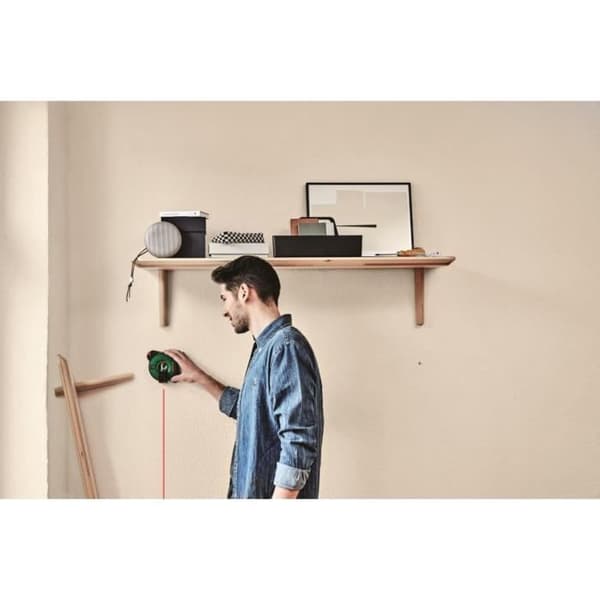 Bosch laserlinjemåler - Atino Basic (1,5 m målebånd, 1 gelpude, 1 1,5 V LR6 (AA) batteri)