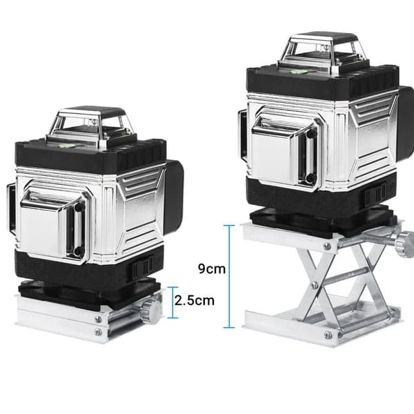16-linjers 4D-laserniveau – 360° grøn laser – IP54 – automatisk nivellering (±3°) – 4000mAh