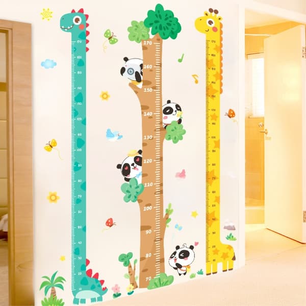 Mäta Växande Längd Väggdekal Tillväxt Diagram Väggdekal - Rainbow Horse