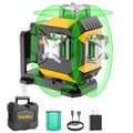 Miniatyrbild 1 av 2: 3D 12 Linjers Laser Nivå, Grön Stråle, 10 Timmars Batteritid,3D 12 Linjer