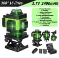 Miniatyrbillede 2 af 2: 4D Laser Niveau, 16 Linjer, Automatisk Selv-Niveauering,grøn C 4D