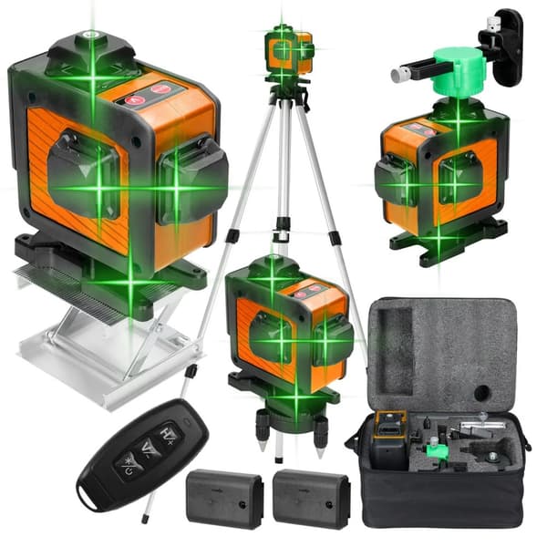 Laser Niveller, 4D 16 Linjer, Selvnivellerende ±3°,Type D