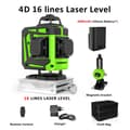 Miniatyrbillede 2 af 2: 4D Grøn Laser Niveller, Selvnivellerende, 20m Arbejdsradius,IE16C