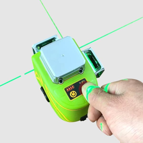 3D Laser Nivå, 12 Linjers Projektion, Lång Arbetsavstånd, Hög Noggrannhet Laser