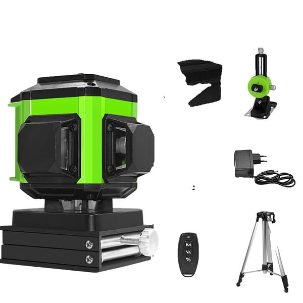 4D Grön Stråle Laser Nivå, Hög Synlighet, Fjärrkontroll,IE12S H15