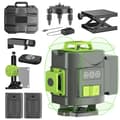 Miniatyrbillede 1 af 2: 4D Laser Niveau, 16 Stråler, Selvnivellerende,4D 16Linjer Med Base
