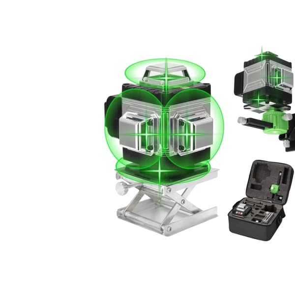 Professionellt laser vattenpass, 16 laserlinjer, kompakt och bärbar design,16 Linjer Typ T