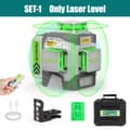 Miniatyrbillede 2 af 2: Huepar 3D Laser Niveau, Høj Præcision ±2mm/10m, Forlænget Driftstid,Kun Laser Niveau