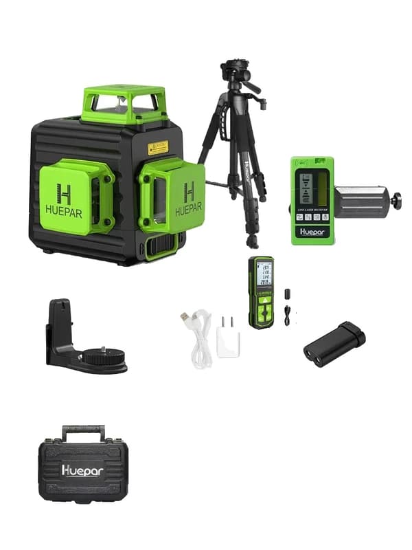 Laser-taso, 12 viivaa, itsesäätyvä, vihreä laser,B03CG-LR-5RG-TP14A