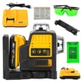 Pikkukuva 2 / 2: 12 viivan laseritason, 12V litiumakku, vihreä laser säde,1 akun EU-pistoke