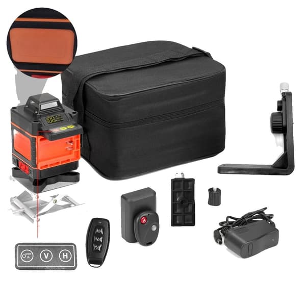 Laser Niveau 4D, 16 Linjer, Selv-nivellerende,EU stik 220V