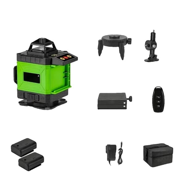 Laser Niveau, 16 Linjer, Vertikal & Horisontal Måling, Bluetooth Fjernbetjening,16 Linje 2 Batteri