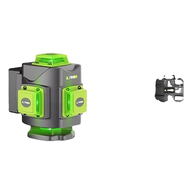 Grøn Linje Laser Niveau, 4D Funktionalitet, 16 Linjer, Vertikal og Horisontal Måling,4D 16Linjer