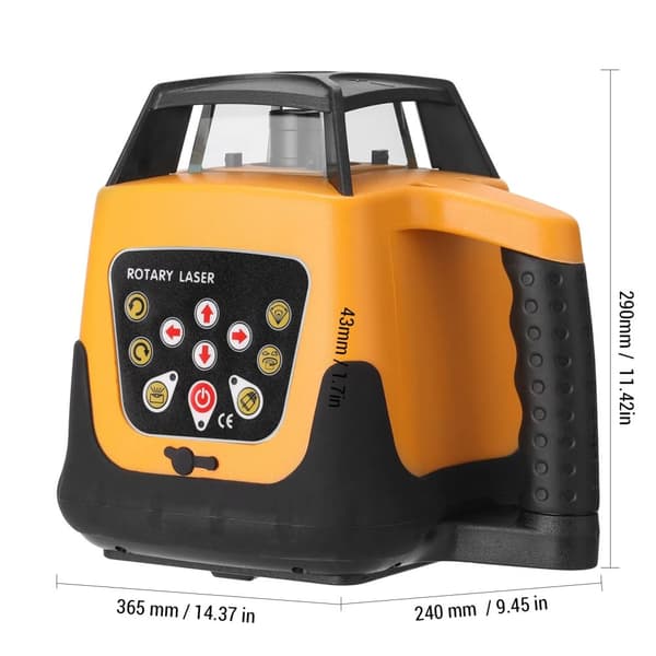 Automatisk laser vattenpass, 500 m arbetsavstånd, 360° rotation,A