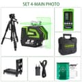 Pikkukuva 2 / 2: Huepar 360° Laser Level, 130Ft Työetäisyys, Korkea Tarkkuus ±1/9",Pääkuva