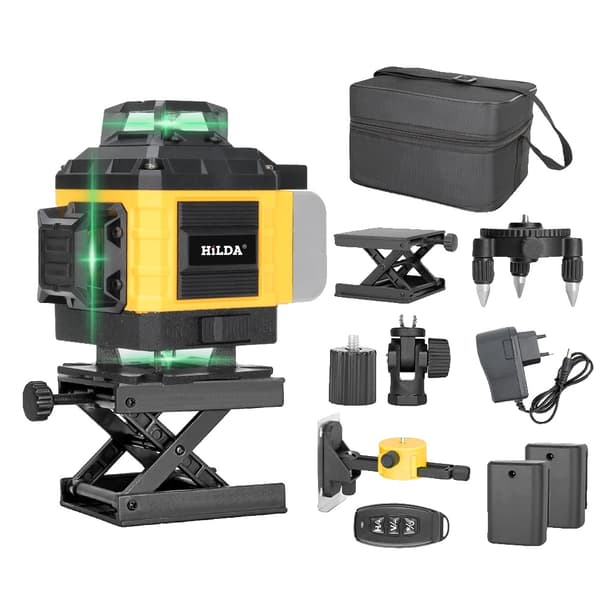 Laser-taso, 16 viivaa mittaus, ±0,2 mm/m tarkkuus,PLAB203