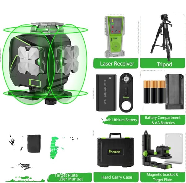 Laserlaser, 4D 16 linjer, LCD-skärm, lång arbetstid,S04CG-C-SET-2