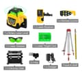 Miniatyrbild 1 av 2: Rotationslaser, 360 graders självnivellering, vertikal och horisontell skanning,Grön Stråle Kit Set 1