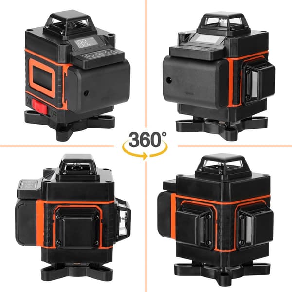 Laser Niveau, 4D Selvnivellerende System, 16 Laserlinjer