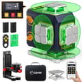 Pikkukuva 2 / 2: Laser-taso, 4x360° viivaa, Bluetooth-ohjaus, 40 tunnin akunkesto,CIGMAN CM-S02