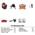 Miniatyrbild 2 av 2: 3D Laser Nivå, 12 Laserlinjer, Snabb Självnivellering,360 lasernivå