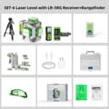 Miniatyrbild 2 av 2: Huepar Laser Nivå, Hög Noggrannhet ±2mm, Lång Arbetstid 10 Timmar,SET-6