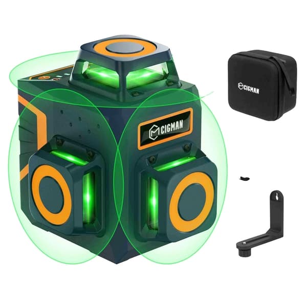 CIGMAN CM-701SE Laseritaso, 3x360° Viivaa, 50m Työetäisyys,CIGMAN CM-701SE