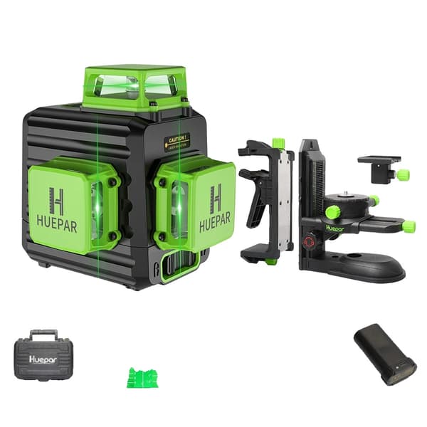 Vihreä laser-taso, 12 viivaa, itsetasaava,Aseta 4