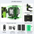 Miniatyrbillede 2 af 2: Laser Niveau Sæt, 16 Linjer, Selvnivellerende, Bluetooth Fjernbetjening,SÆT 2