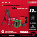 Miniatyrbillede 2 af 2: YEVOLT Laser Niveau, 16-Linje Målemodel, IP54 Beskyttelsesklasse,TP-YVGLL4XS16P3x1