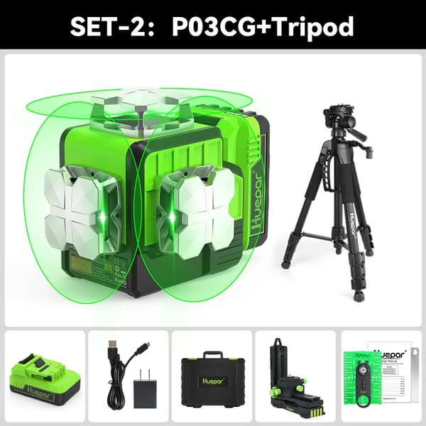 Laser-taso, Bluetooth-yhteys, kauko-ohjaus toiminnot,SET2