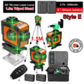 Pikkukuva 2 / 2: 4D 16 viivan laser-taso, itsestään tasaava, ladattava kolmijalalla,iEi