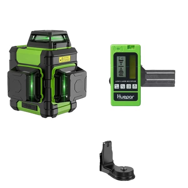 Laser Niveau, 12 Linjer, Dobbelt Tilstande,HM03CG-SET-1