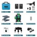 Miniatyrbillede 2 af 2: Grøn Laser Niveau 360, 16 Linjer 4D, Selvnivellerende, Høj Præcision,KL4D-03G