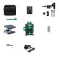 Pikkukuva 1 / 2: Vihreä laser-taso, 16 viivaa tarkkaan suuntaukseen, ladattava 4000mAh akku,KL4D-03G = KL4D-03G