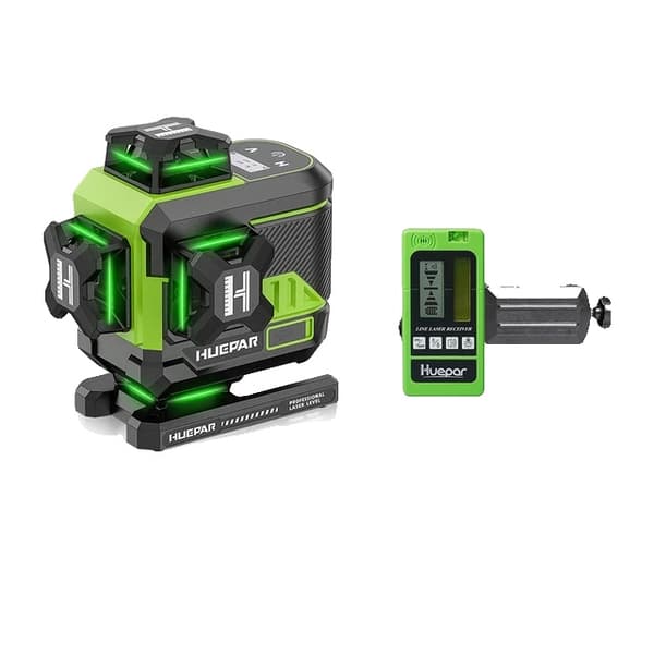 Laser Niveau, 16 Linjer, Bluetooth Forbindelse, SET-2 med modtager