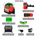 Miniatyrbillede 2 af 2: Laser Niveau, Selvnivellerende, 360 Roterende, Grøn Stråle 2