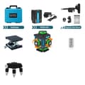 Miniatyrbillede 1 af 2: Grøn Laser Niveau 16 Linjer, Selvnivellerende, Genopladeligt 5200mAh Batteri,KL4D-03GM