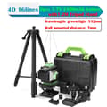 Miniatyrbillede 2 af 2: 4D Laser Niveau, 16 Linjers Projektion, ±3° Selvnivellerende,EU med tripod