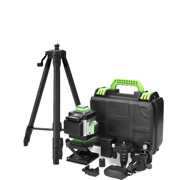 4D Laser Niveau, 16 Linjers Projektion, ±3° Selvnivellerende,EU med tripod