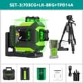 Miniatyrbild 2 av 2: Huepar 703CG Laser Nivå, 12 Linjemätning, Snabb Självnivellering, Högkvalitativ Diode,SET-3 Huvudfoto