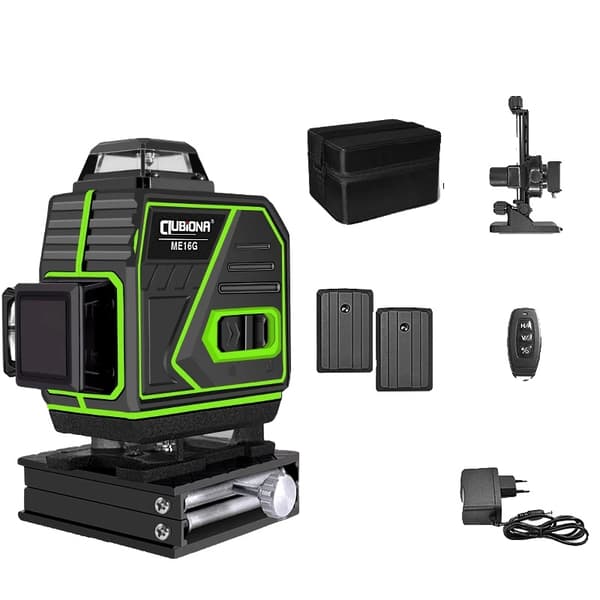 Vihreä säde laseritaso, 4D laseriviivat, itsesäätävä toiminto,ME16G2