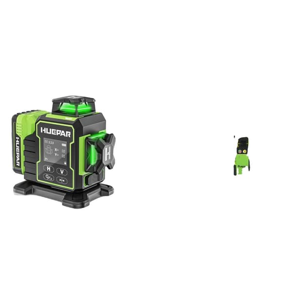 Laser Niveau, Selv-nivellerende Funktion, Grøn Laser, LCD Skærm,W03CG Niveau Indstilling