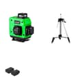 Pikkukuva 1 / 2: Laser-taso, 16 viivaa / 4D, ±1mm tarkkuus, IP54 suojaus,150cm Jalustasarja