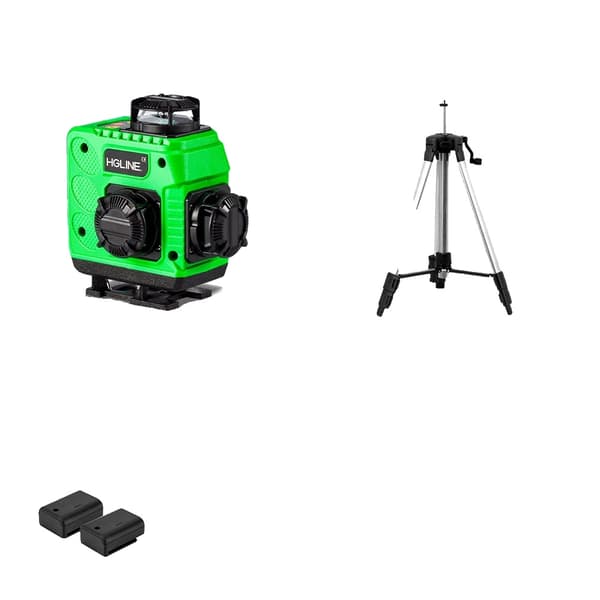 Laser-taso, 16 viivaa / 4D, ±1mm tarkkuus, IP54 suojaus,150cm Jalustasarja
