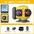 Miniatyrbillede 2 af 2: Laser Niveau, Vertikal & Horisontal Brug, 16 Linjer, 360 Grad Rotationsbase,12 Linje 3 farver
