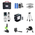 Miniatyrbillede 1 af 2: Niveau Laser, 12 Linjer, Elektronisk Automatisk Selvniveauering, 1,5M Stativ Inkluderet,360 Laser Modtager
